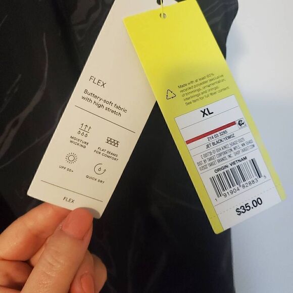 NWT All in Motion Jet Black 7/8 Legging XL - Picture 4 of 6